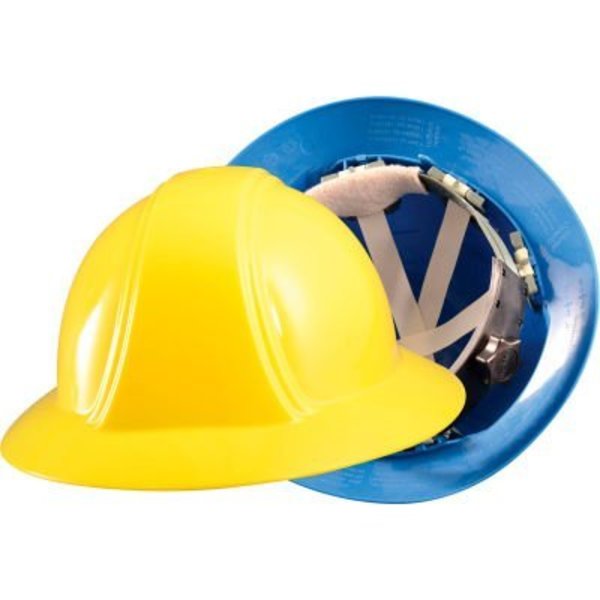 Occunomix Vulcan Full Brim Hard Hat With Ratchet Suspension Blue,  VF200-02